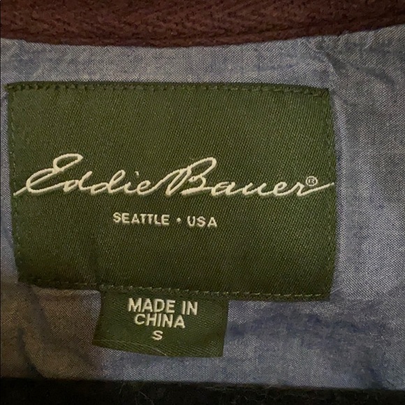 Eddie Bauer men’s 1/4 zip sweatshirt size small - Picture 3 of 3